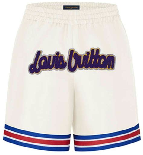 Louis Vuitton x NBA Basketball Shorts Beige Men's 